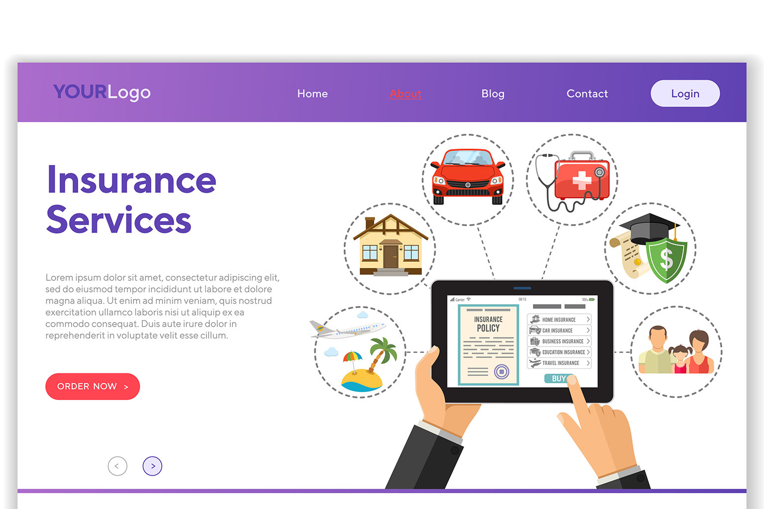 Insurance Agent Website