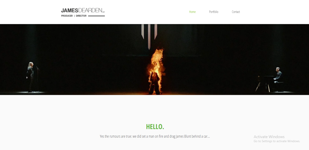 Portfolio Website James Dearden